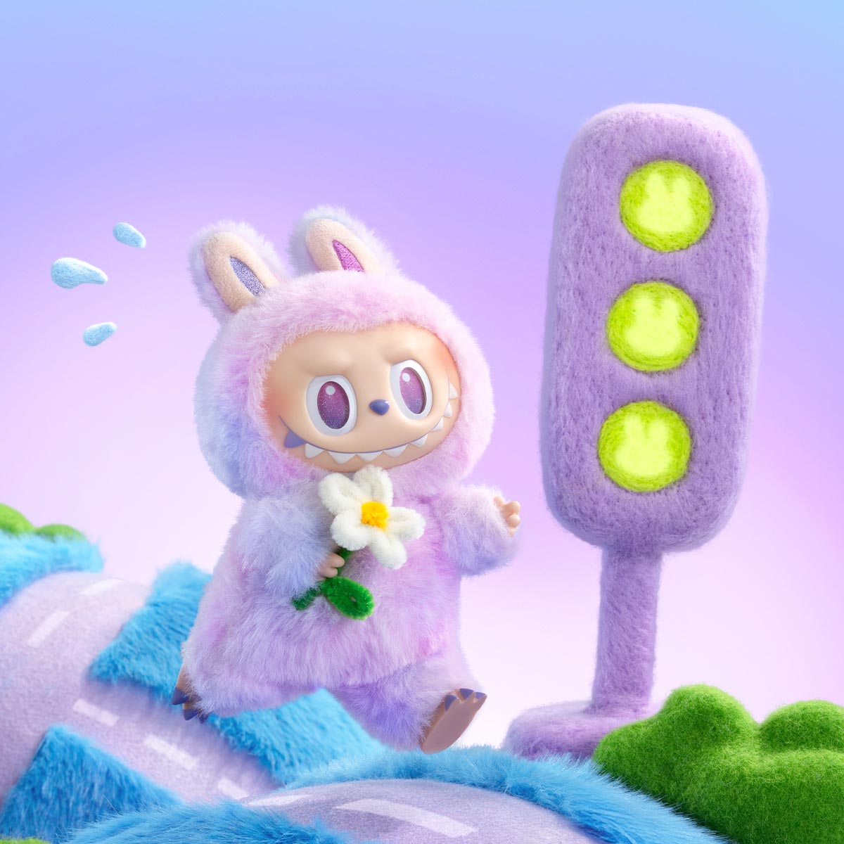 Peluche en vinyle Labubu Luck- Big Into Energy Series